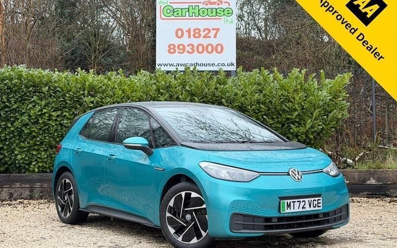 Used VW ID.3 Pro Performance 150 kW (204 HP) 2021 Blue Hatchback