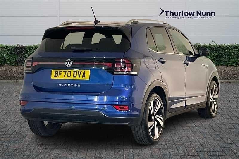 Used VW T-Cross R-line 150 HP (110 kW) 2020 Blue SUV