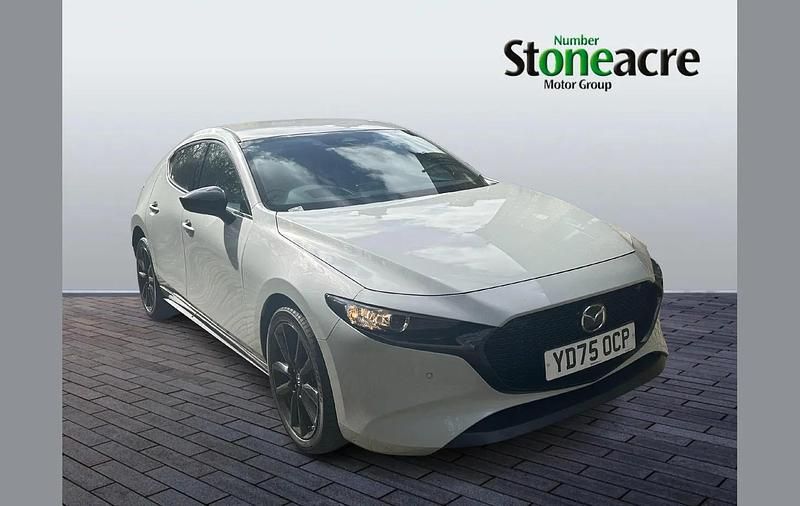 New Mazda 3 Homura-Line 186 HP (136 kW) 2025 White Hatchback