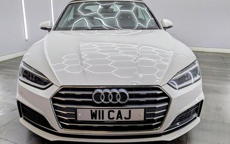 Used Audi A5 Cabriolet S-Line 190 HP (139 kW) 2020 White Cabriolet