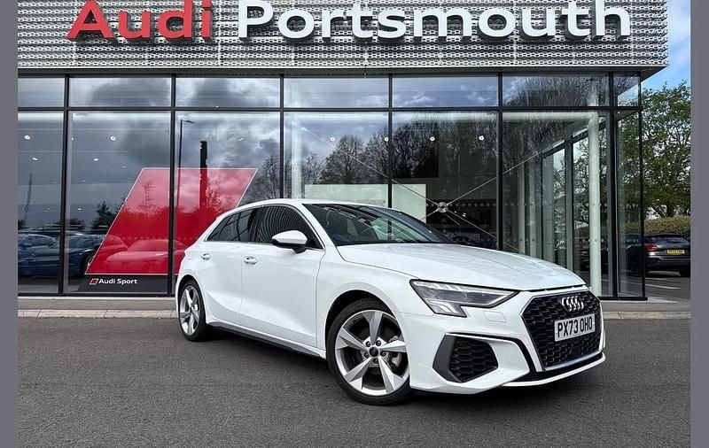 Used Audi A3 S-Line 150 HP (110 kW) 2023 White Sedan