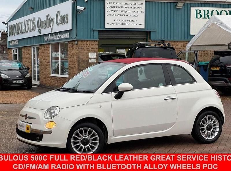 White Used 2013 Fiat 500C Lounge Cabriolet | £4,295 (Fair price) - Image 1/4