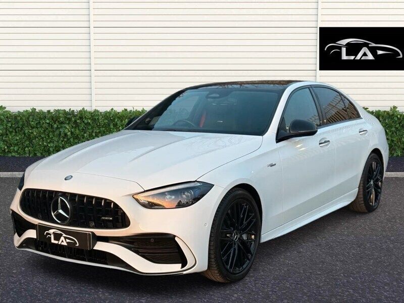 White Used 2024 Mercedes C43 AMG Premium Sedan | £45,995 (Fair price) - Image 1/4