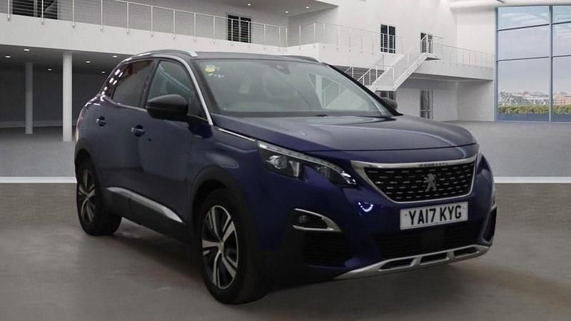 Blue Used 2017 Peugeot 3008 GT-line Hatchback | £9,895 (Fair price) - Image 1/4