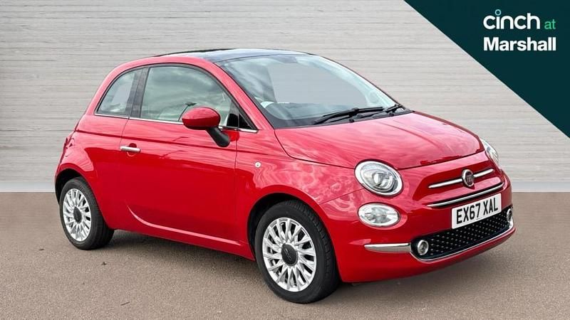 Red Used 2018 Fiat 500 Lounge | £7,408 (Good price) - Image 1/4