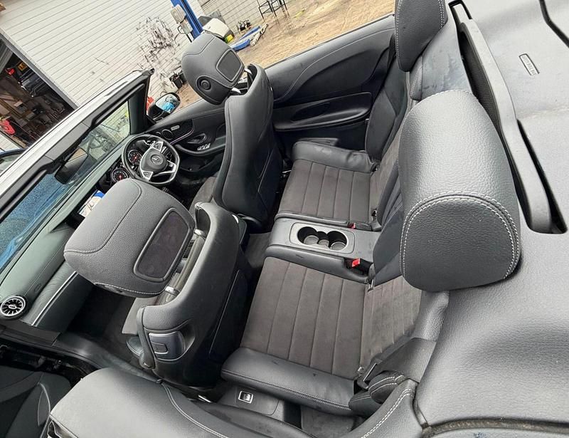 Used Mercedes E220 AMG line 194 HP (142 kW) 2017 Black Cabriolet