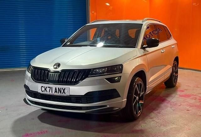 Used Skoda Karoq SportLine 150 HP (110 kW) 2021 Silver SUV