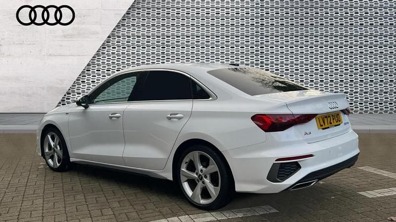 Used Audi A3 S-Line 150 HP (110 kW) 2022 White Sedan