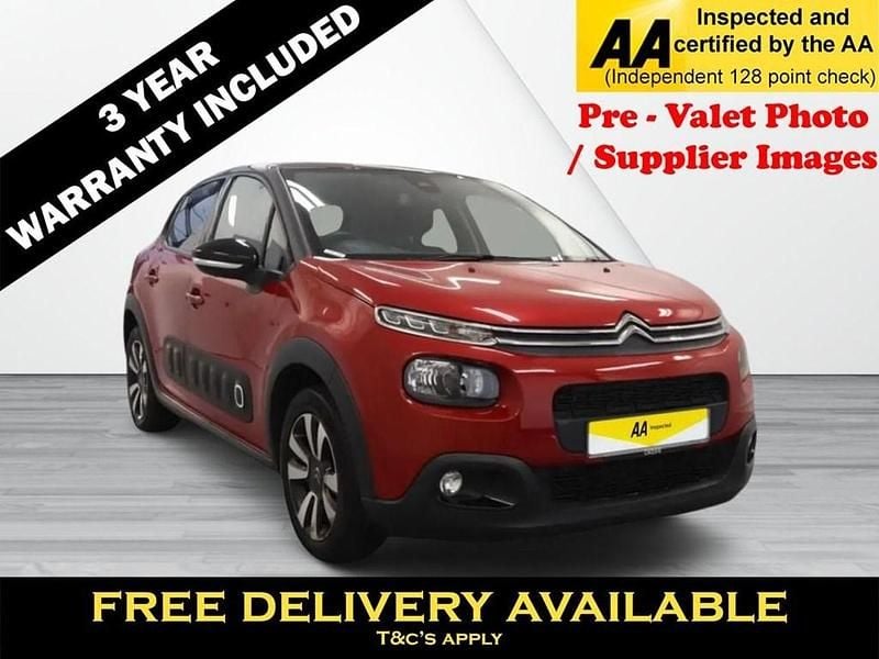 Red Used 2018 Citroën C3 Flair Hatchback | £8,595 (Fair price) - Image 1/3
