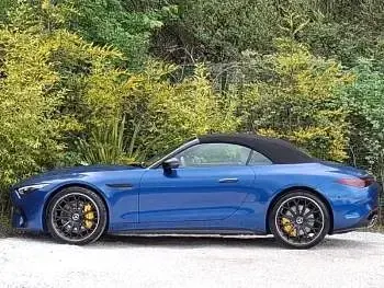 New Mercedes SL63 AMG Premium Plus 585 HP (430 kW) 2026 Blue Cabriolet