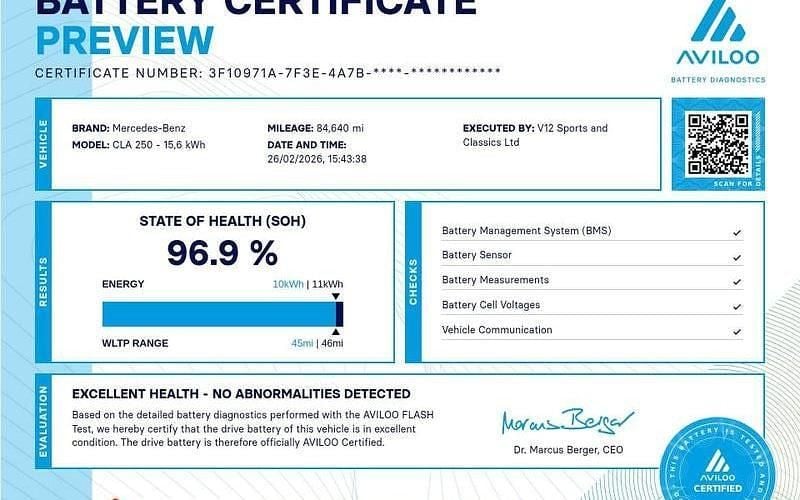 Used Mercedes CLA250e AMG line 218 HP (160 kW) 2022 Silver Sedan