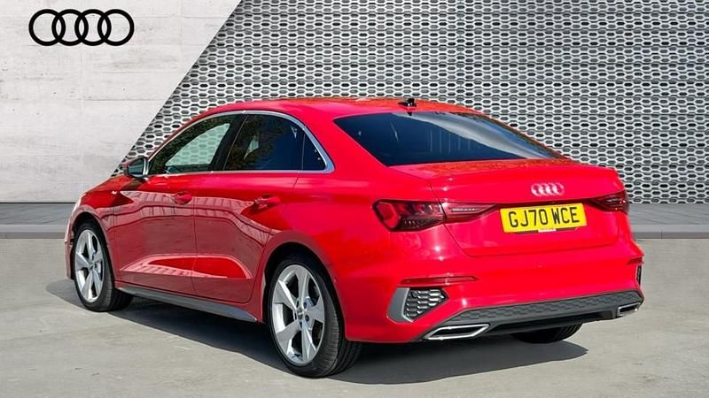 Used Audi A3 S-Line 150 HP (110 kW) 2020 Red Sedan