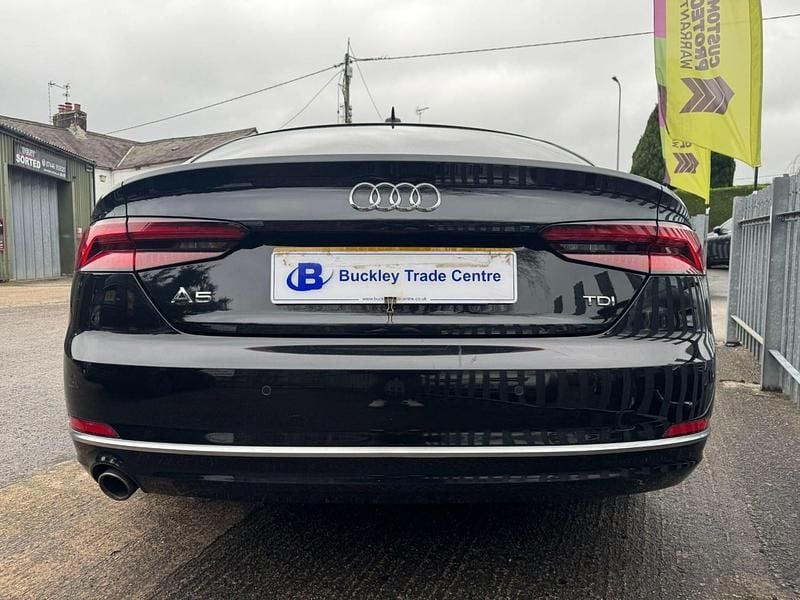 Used Audi A5 Sportback Sport 150 HP (110 kW) 2018 Black Hatchback