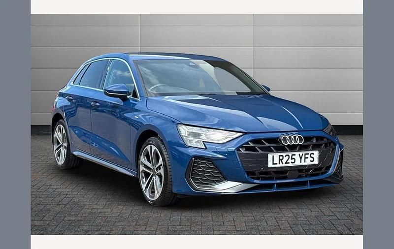 Ascari blue Used 2025 Audi A3 e-tron S-Line Hatchback | £27,650 (Super price) - Image 1/4