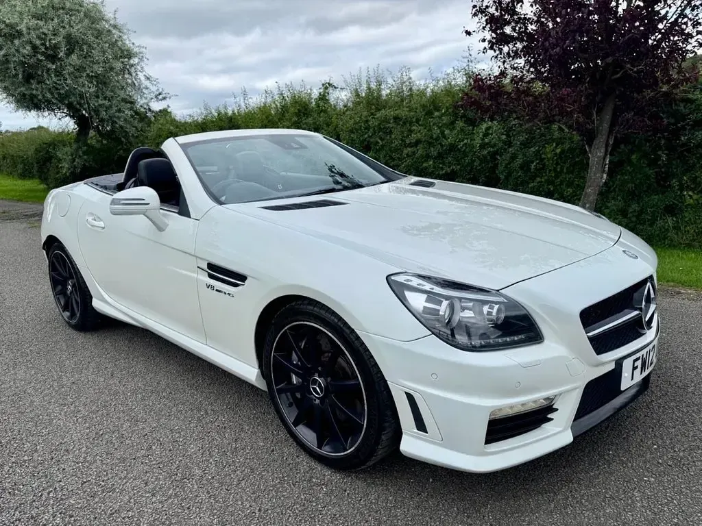 Used Mercedes SLK55 AMG AMG 421 HP (309 kW) 2012 White Cabriolet