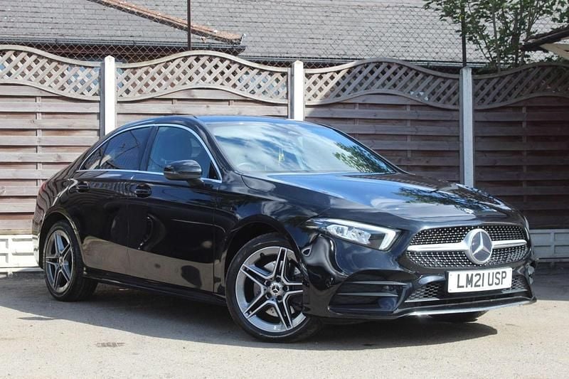 Black Used 2021 Mercedes A250 AMG line Sedan | £16,690 (Good price) - Image 1/4