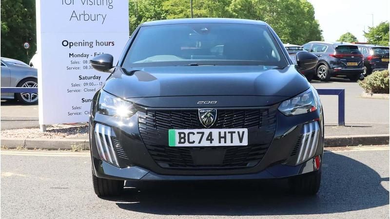Black Used 2025 Peugeot e-208 GT Hatchback | £25,525 - Image 1/3