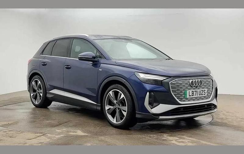 Used Audi Q4 e-tron S-Line 150 kW (204 HP) 2022 Blue SUV