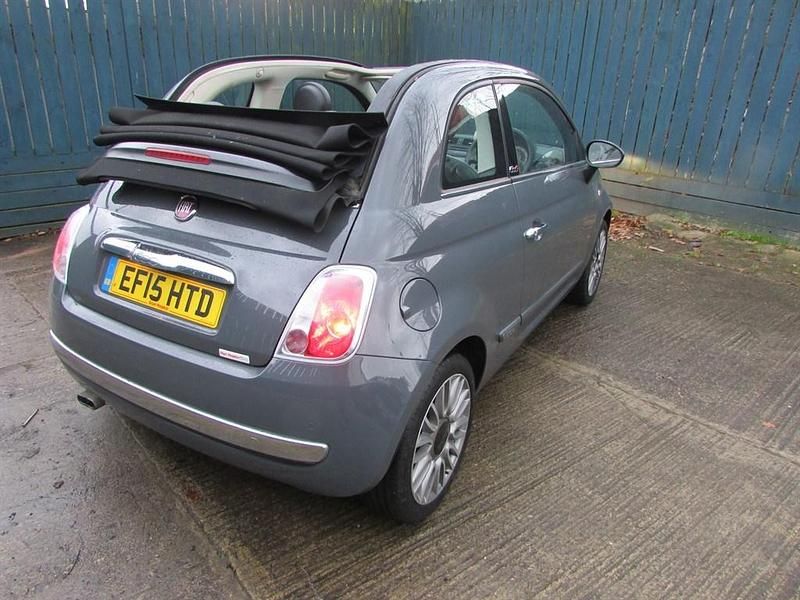 Used Fiat 500C Lounge 69 HP (50 kW) 2015 Grey Cabriolet