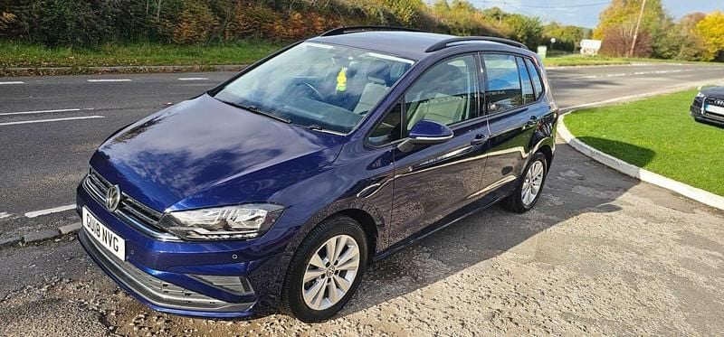 Blue Used 2018 VW Golf Sportsvan SE MPV | £9,995 (Fair price) - Image 1/3