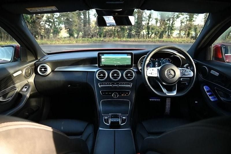 Used Mercedes C300 AMG line 245 HP (180 kW) 2020 Red Sedan