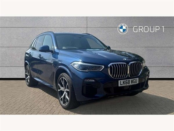 Blue Used 2018 BMW X5 M Sport SUV | £36,495 (Expensive) - Image 1/4