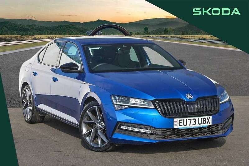 Blue Used 2023 Skoda Superb SportlinePlus Hatchback | £23,495 (Fair price) - Image 1/4