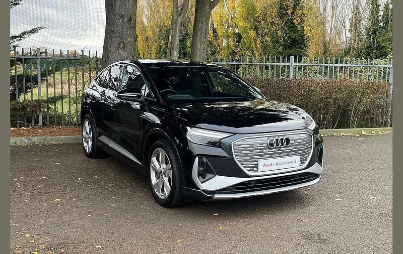 Black Used 2024 Audi Q4 Sportback e-tron S-Line SUV | £34,490 - Image 1/4