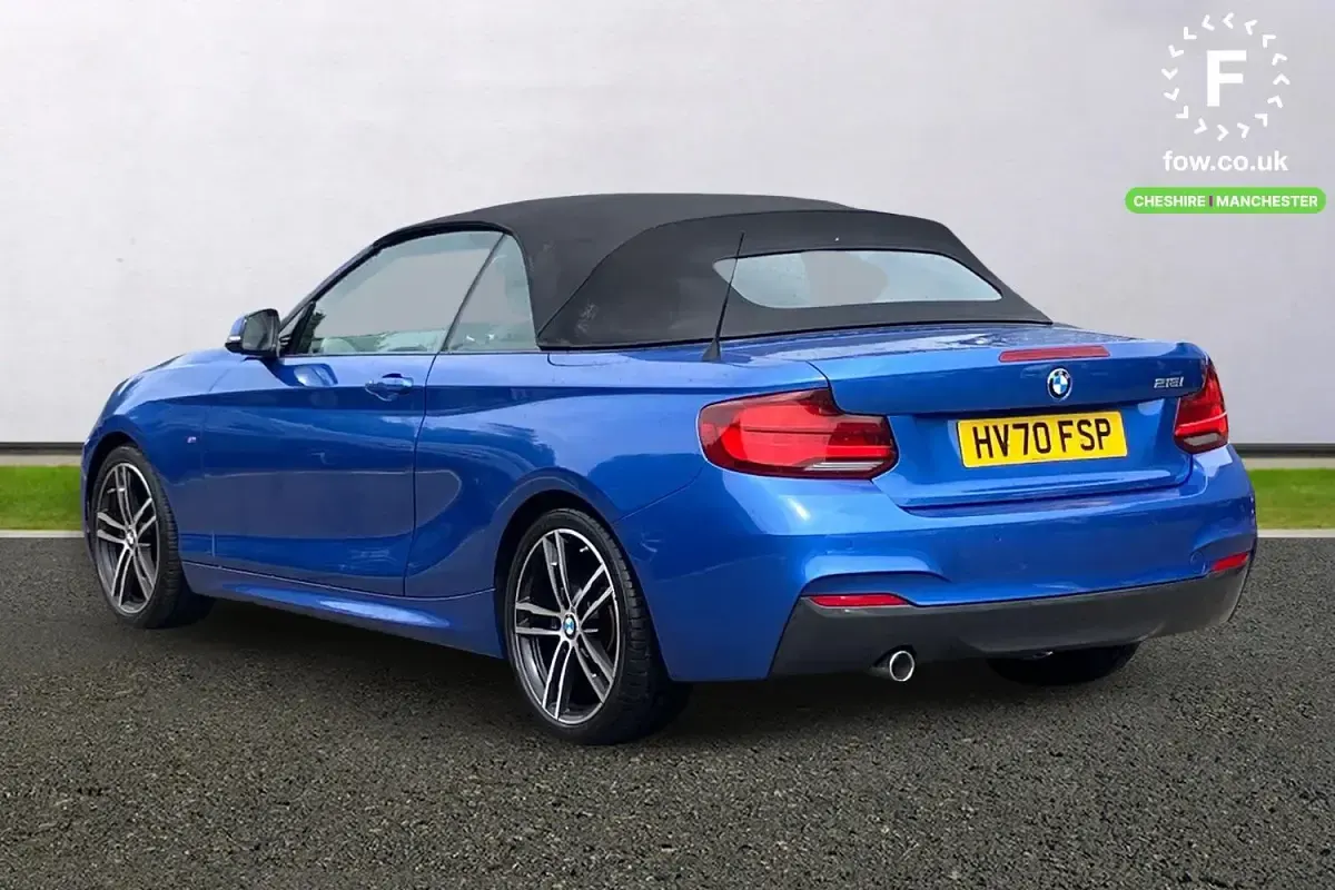 Used BMW 218 M Sport 136 HP (100 kW) 2020 Blue Cabriolet