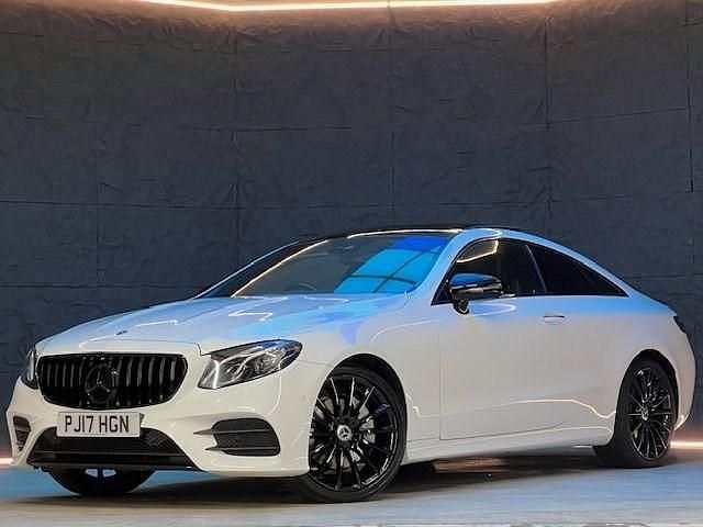 Used Mercedes E220 AMG Line Premium 194 HP (142 kW) 2017 White Coupe
