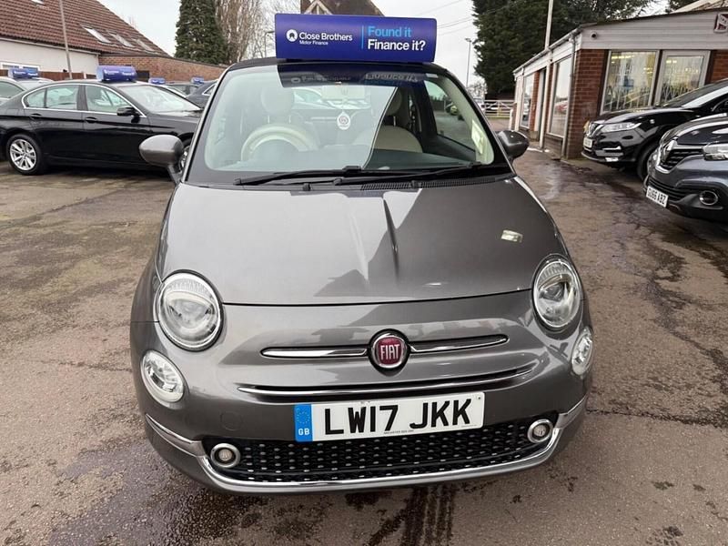 Used Fiat 500 Lounge 69 HP (50 kW) 2017 Grey Cabriolet