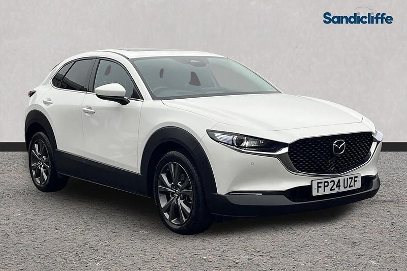 White Used 2024 Mazda CX-30 Exclusive-Line SUV | £24,500 (A bit pricey) - Image 1/4