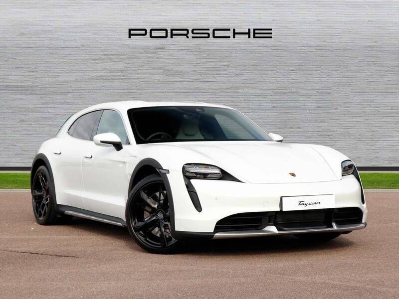 White New 2024 Porsche Taycan Turbo Cross Turismo Sedan | £76,900 - Image 1/4