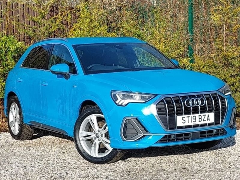 Blue Used 2019 Audi Q3 S-Line SUV | £21,698 (Good price) - Image 1/4