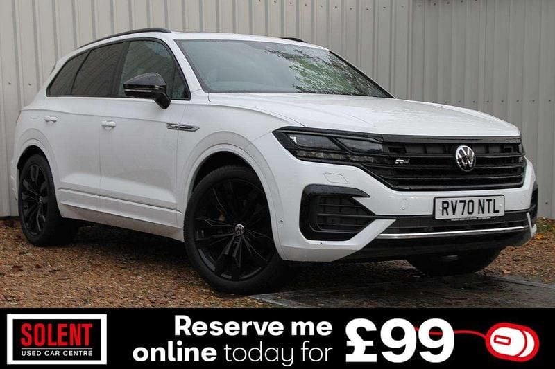White Used 2020 VW Touareg Black Edition SUV | £31,490 (Fair price) - Image 1/3
