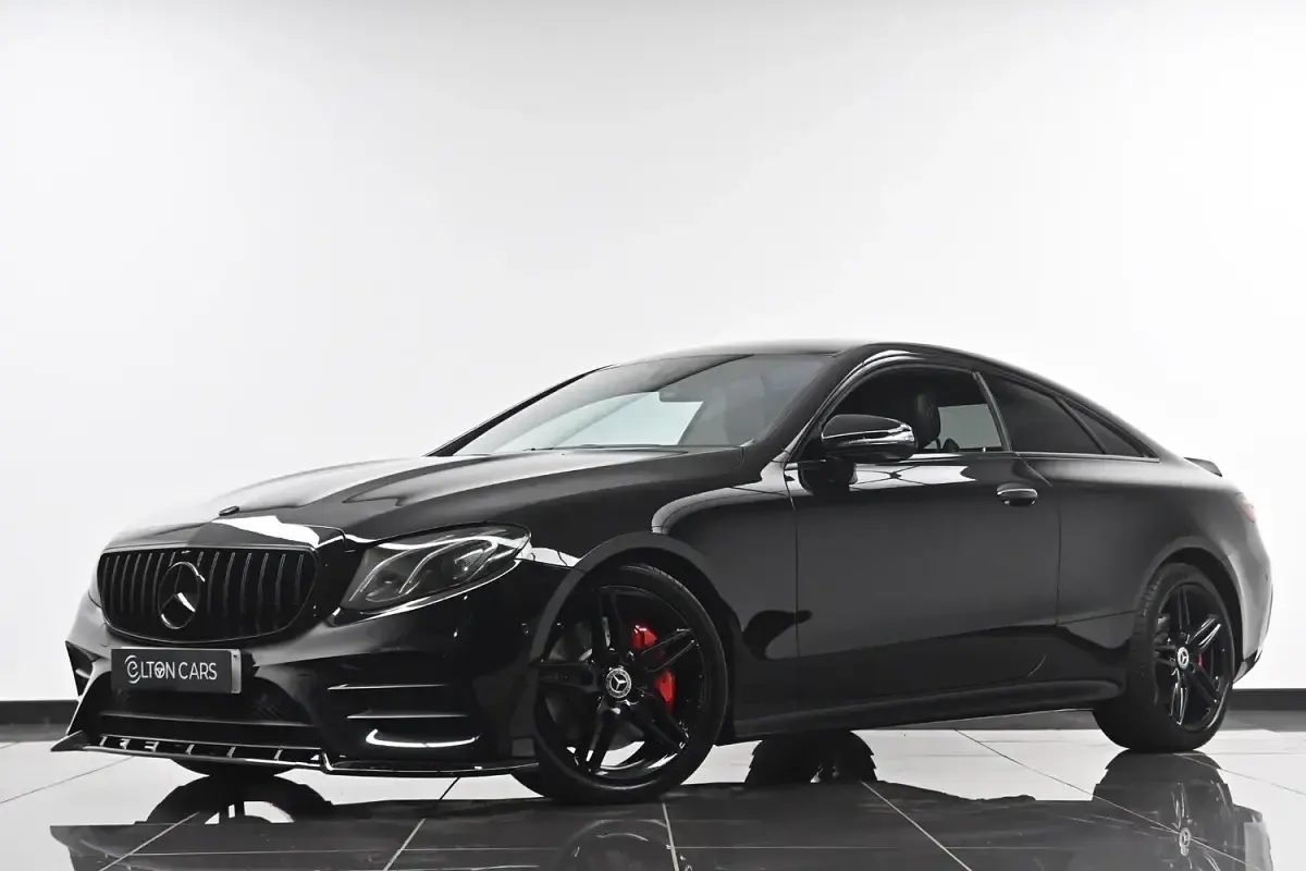 Used Mercedes E350 AMG line 2019 Black Coupe
