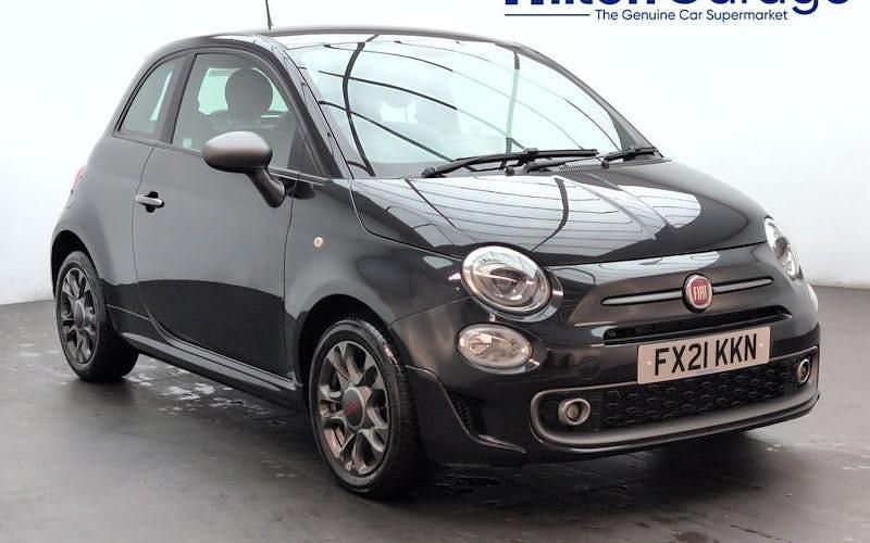 Black Used 2021 Fiat 500 Sport Hatchback | £8,850 (Fair price) - Image 1/4