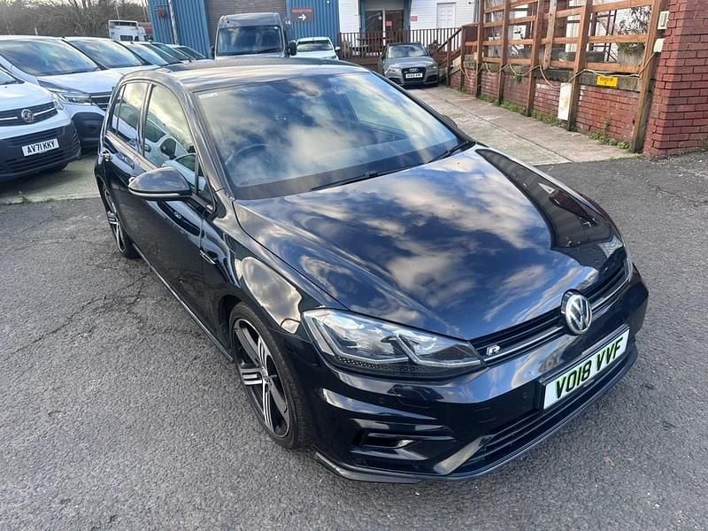 Black Used 2018 VW Golf VII R Hatchback | £13,990 (Good price) - Image 1/4
