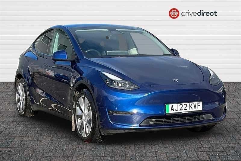 Used Tesla Model Y Long Range AWD 378 kW (514 HP) 2022 Blue SUV