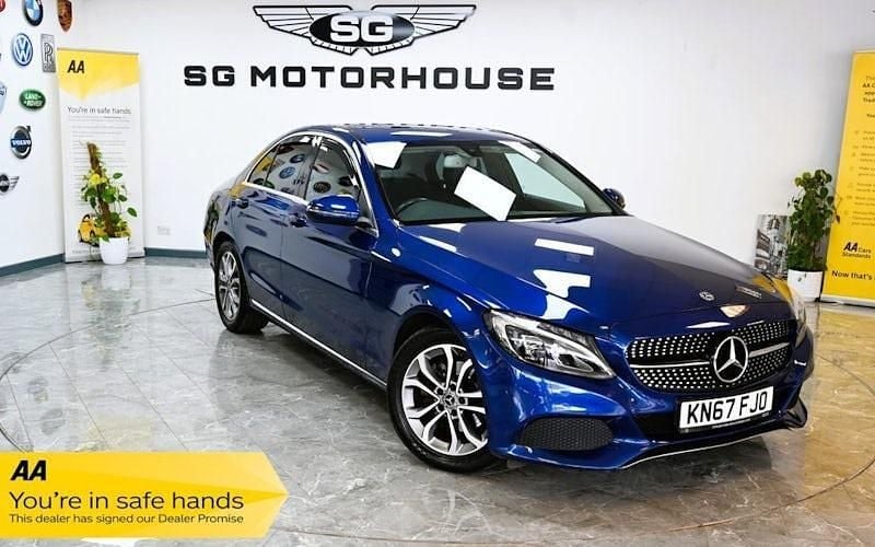 Blue Used 2017 Mercedes C200 Sedan | £13,385 (Good price) - Image 1/4
