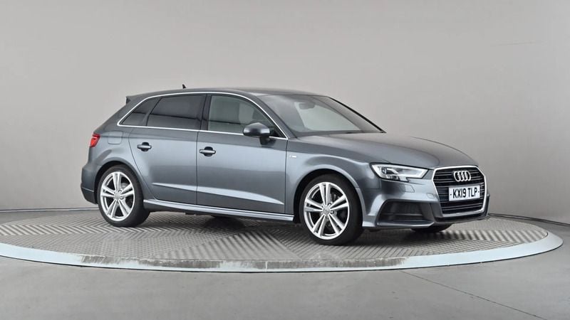 Grey Used 2019 Audi A3 S-Line Hatchback | £14,798 (Good price) - Image 1/4