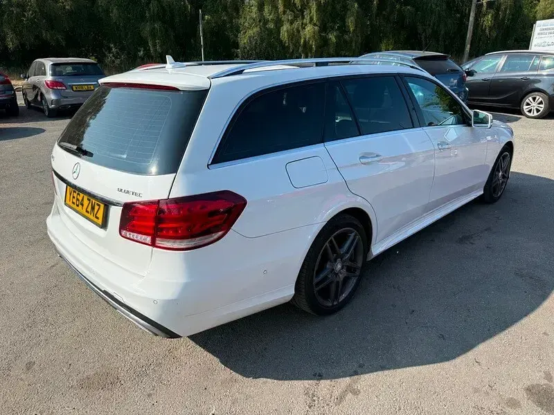 Used Mercedes E220 AMG Line Premium Plus 2014 White Estate