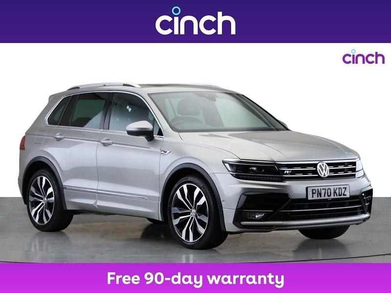 Silver Used 2020 VW Tiguan R-line SUV | £19,299 (Good price) - Image 1/3