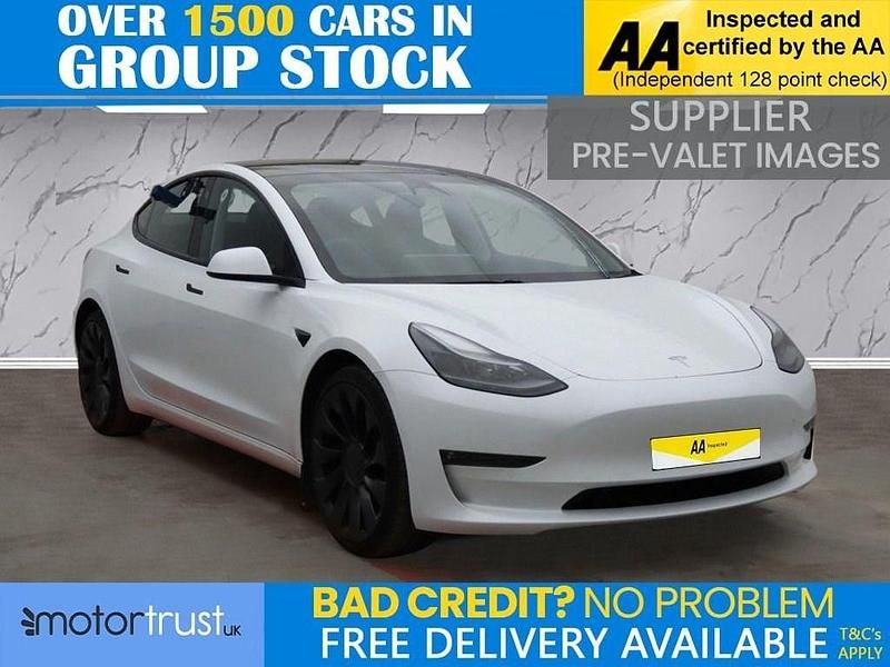 Used Tesla Model 3 Performance 82 kW (112 HP) 2022 White Sedan