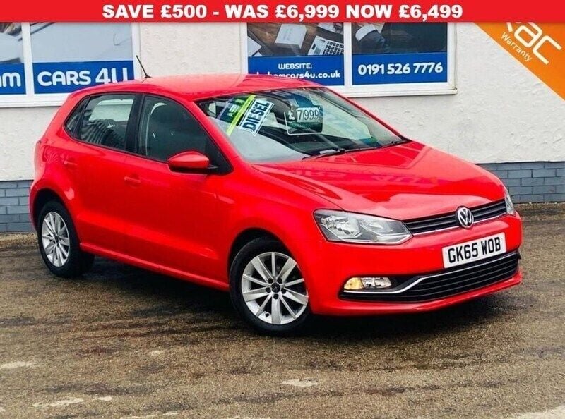 Red Used 2015 VW Polo SE Hatchback | £6,999 (Fair price) - Image 1/4