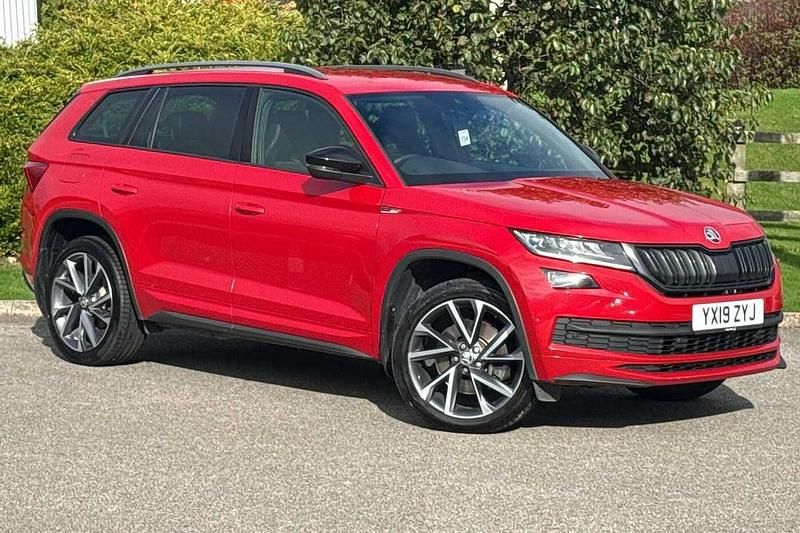 Velvet red metallic Used 2019 Skoda Kodiaq SUV | £24,995 (A bit pricey) - Image 1/4