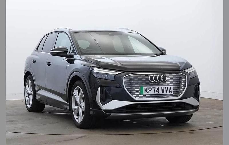 Black Used 2024 Audi Q4 e-tron S-Line SUV | £33,490 (Super price) - Image 1/4