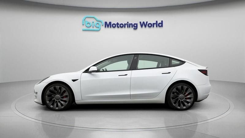Used Tesla Model 3 2021 White Sedan