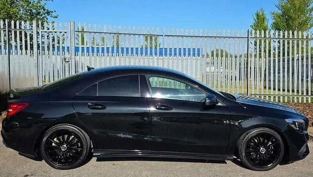 Used Mercedes CLA200 AMG line 156 HP (114 kW) 2019 Black Coupe