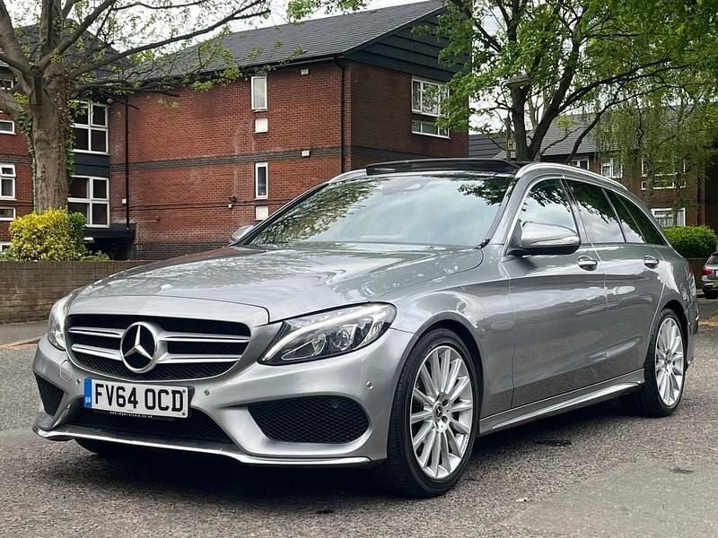Silver Used 2014 Mercedes C220 AMG Line Premium Plus Estate | £7,993 - Image 1/4